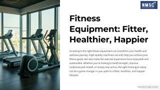 Fitness Equipment Fitter Healthier Happier