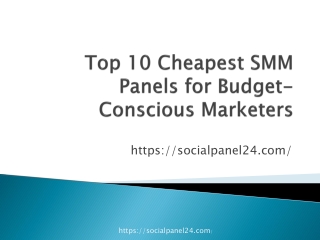 Top 10 Cheapest SMM Panels for Budget-Conscious Marketers