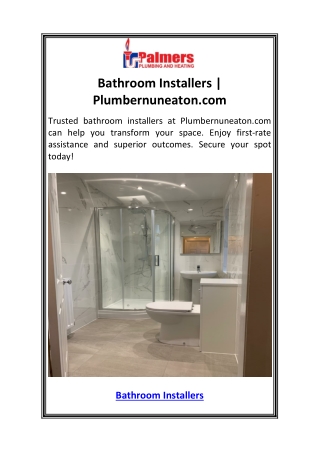 Bathroom Installers  Plumbernuneaton.com