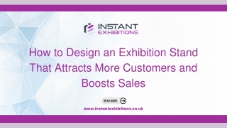 How to Design an Exhibition Stand That Attracts More Customers and Boosts Sales
