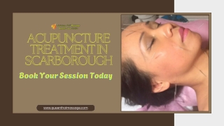 Acupuncture Treatment in Scarborough - Book Your Session Today