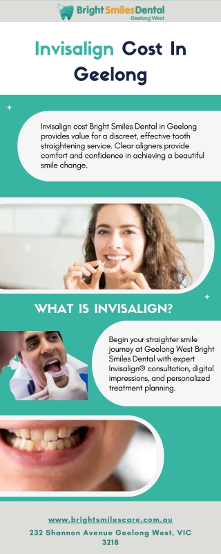 Invisalign Cost In Geelong | Bright Smiles Dental