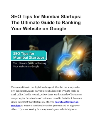SEO Tips for Mumbai Startups