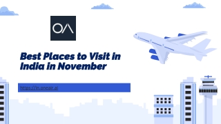 Best Places to Visit in India in November - in.oneair.ai