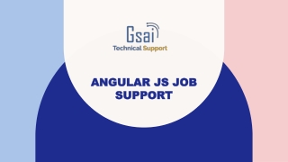 Angular js job support | Online technical job support from India