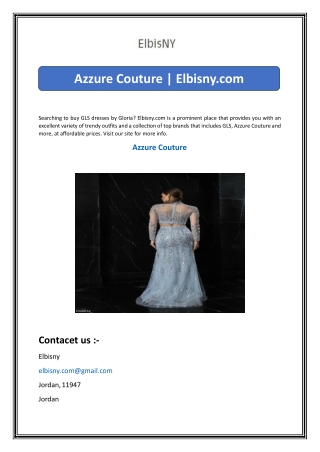 Azzure Couture  Elbisny