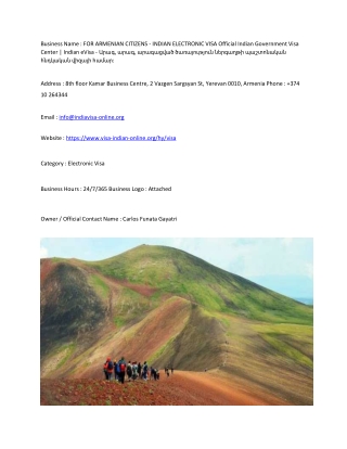 FOR ARMENIAN CITIZENS - INDIAN ELECTRONIC VISA  Official Indian Government Visa