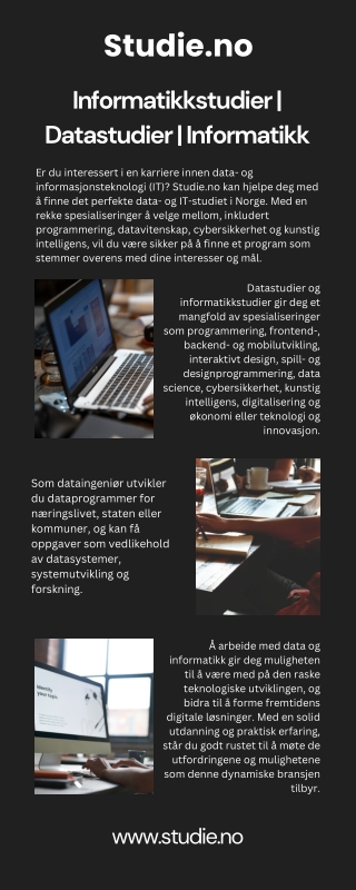 Informatikkstudier - Datastudier  - Informatikk