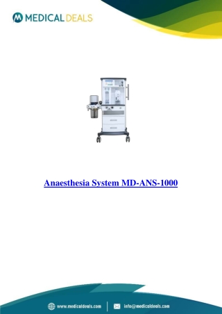 Anaesthesia-System-MD-ANS-1000