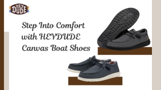 Buy Fashionable Canvas Boat Shoes  at HEYDUDE