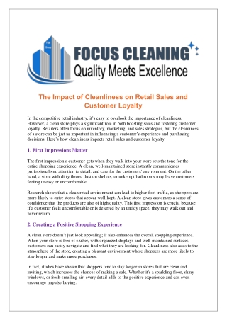 retail cleaning services barrie