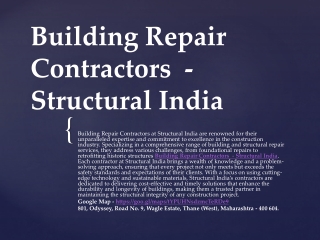 Best Structural Repairs - Structural India