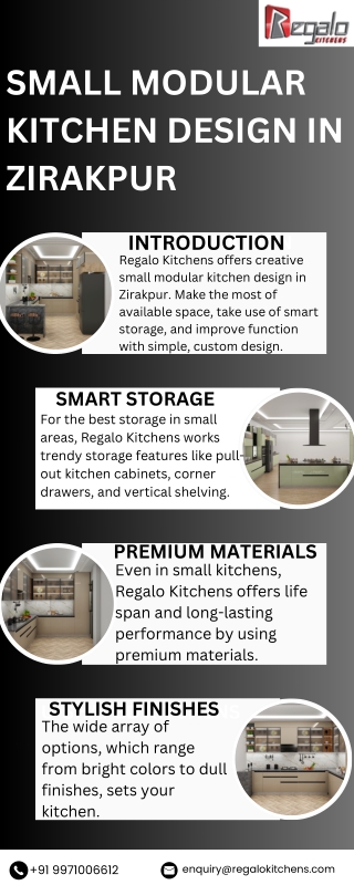Small Modular Kitchen Design In Zirakpur