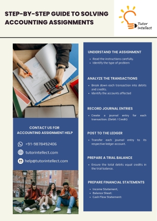 Step-by-Step Guide to Solving Accounting Assignments