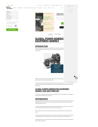 Global Power Generating Equipment Market