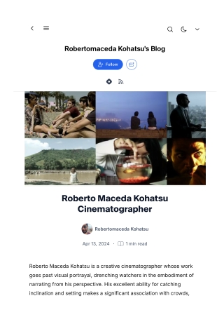 Roberto Maceda Kohatsu Cinematographer