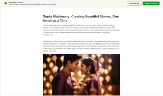 Gupta Matrimony: Creating Beautiful Stories, One Match at a Time