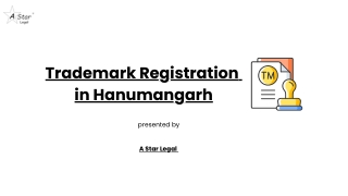 Trademark Registration in Hanumangarh contact  919314321001