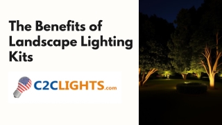 The Benefits of Landscape Lighting Kits