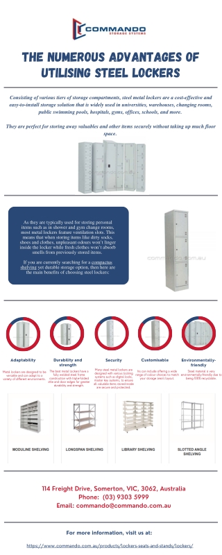 The Numerous Advantages of Utilising Steel Lockers