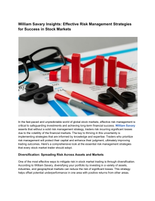 Managing risk in Stock Market