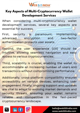 Cryptocurrency Wallet Development Services