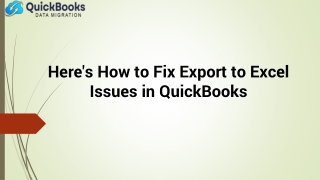 Export to Excel Issues in QuickBooks: How to Troubleshoot and Resolve