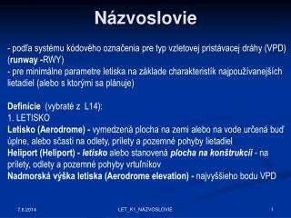 Názvoslovie