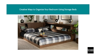 Creative Ways to Organize Your Bedroom Using Storage Beds