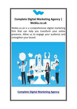 Complete Digital Marketing Agency  Weblu.co.uk.pdf1