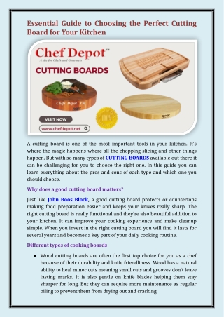 CUTTING BOARDS
