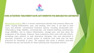 Does Ayurvedic treatment have any benefits for rheumatoid
