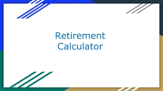 Retirement Calculator