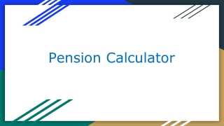 Pension Calculator