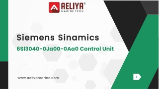 Siemens Sinamics 6Sl3040-0Ja00-0Aa0 Control Unit