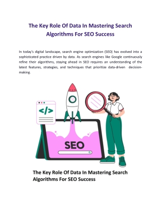 The Key Role Of Data In Mastering Search Algorithms For SEO Success