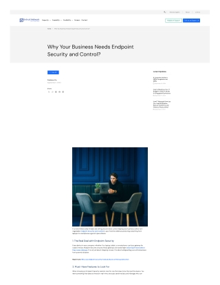 Why Your Business Needs Endpoint Security and Control?