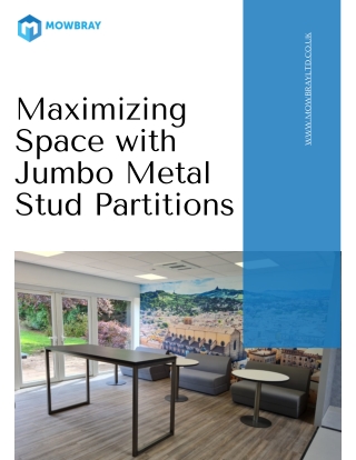 Maximizing Space with Jumbo Metal Stud Partitions