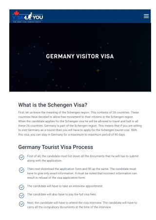 Germany Visitor Visa Consultant in Pune