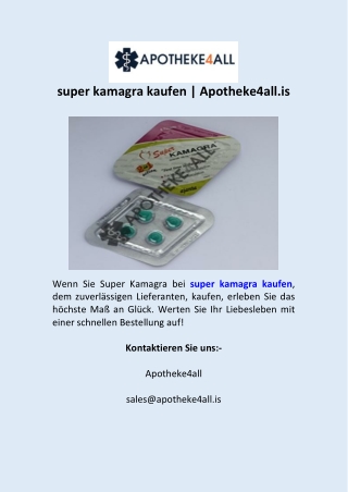 super kamagra kaufen  Apotheke4all.is