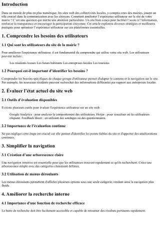 Comment améliorer l’expérience utilisateur sur le site de votre mairie ?