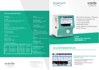 Upgrade Your Lab with the Dynacount 3D Hematology Analyzer!