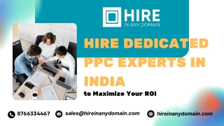 Hire Dedicated PPC Experts in India