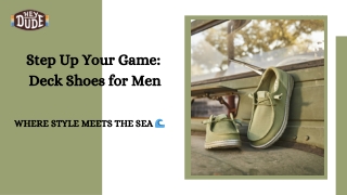 Buy Stylish Deck Shoes for Men at HEYDUDE