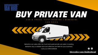 Buy Private van, Car & truck, fleet Reading | Berkshire van sales