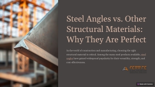 Why Steel Angles Are Better Than Other Structural Materials