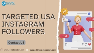 Targeted USA Instagram Followers  - SocioBoosters