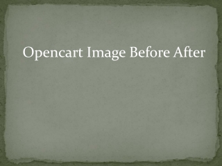 Opencart Image Before After