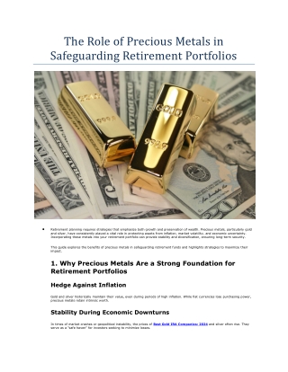 Your Ultimate Guide to Gold IRA Investing in 2024