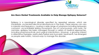 Are there Herbal Treatments Available to Help Manage